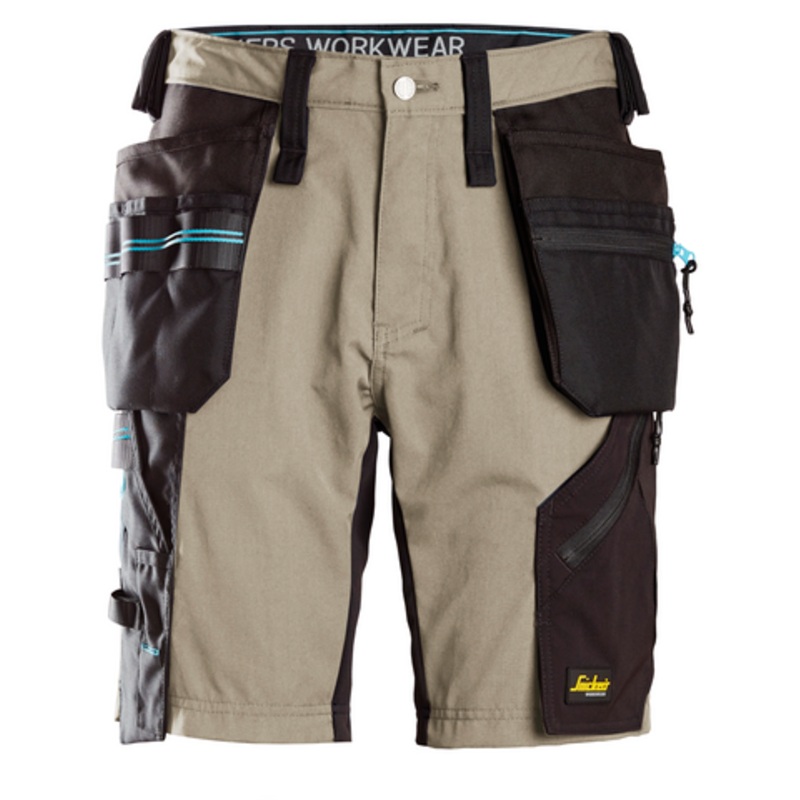 SNICKERS Shorts | 6110 Lite Work Khaki Shorts with Holster Pockets Durable Poly/Cotton Blend