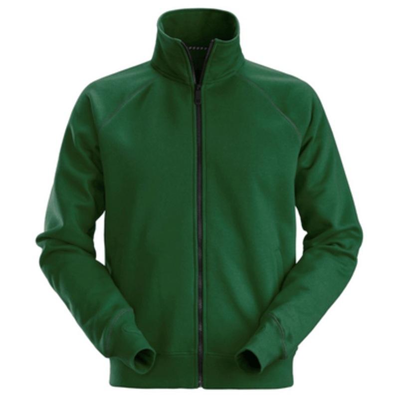 SNICKERS Sweater | 2886 Forest Green Full Zip Pullover in Durable Poly/Cotton Blend-SALE