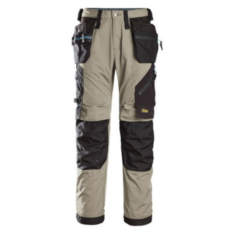 SNICKERS Trousers | 6210  Lite Work Khaki Trousers with Kneepad Pockets and Holster Pockets 2-Way Stretch