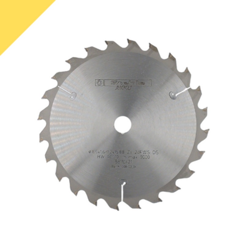STEHLE Circular Saw Blade | HKS SOLID 165mm/15.88mm Bore AKKU Low Kerf Circular Saw Blade, for Solid Timber
