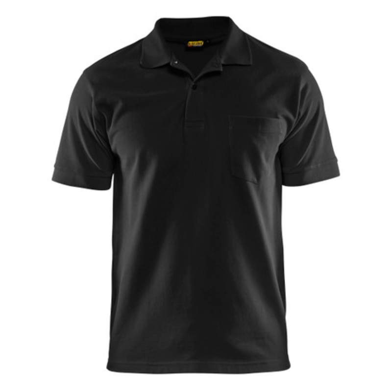 BLAKLADER Polo Shirt  | 3305 Mens Black Polo Shirt in Cotton