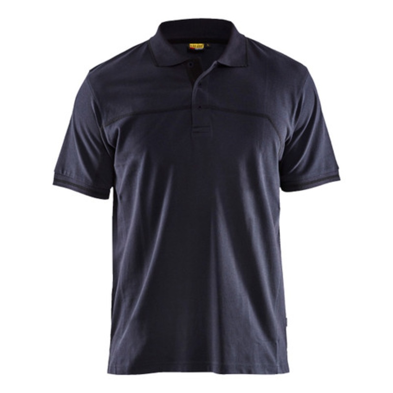 BLAKLADER Polo Shirt  | 3389 Mens Dark Navy Blue / Black Polo Shirt with Durable Poly/Cotton Blend