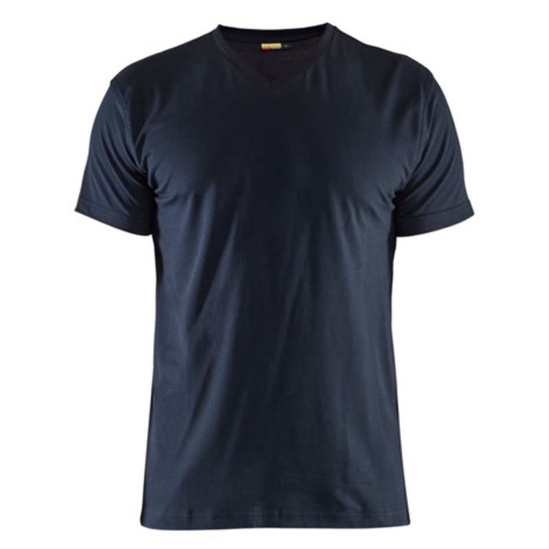 BLAKLADER T-Shirt  | 3360 Mens Dark Navy Blue Classic T-Shirt with Cotton with Stretch