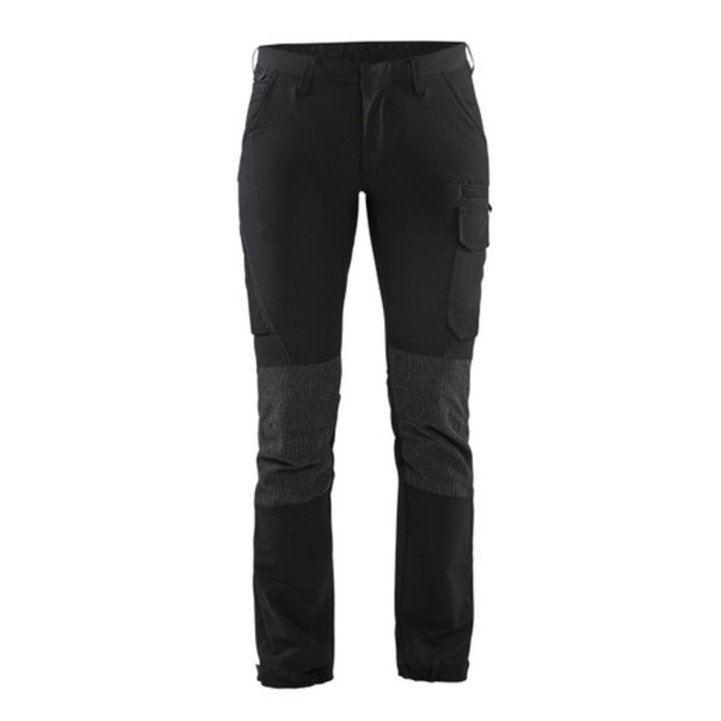 BLAKLADER Trousers | 7122 Womens Service Black / Dark Grey Trousers in 4-Way Stretch