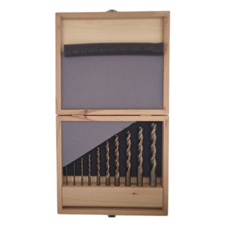 FAMAG Drill Bits | 1594 Brad Point Drill Bits Set  3, 4 ,5, 6, 8, 10, 12, 13, 14, 16mm in Solid Timber
