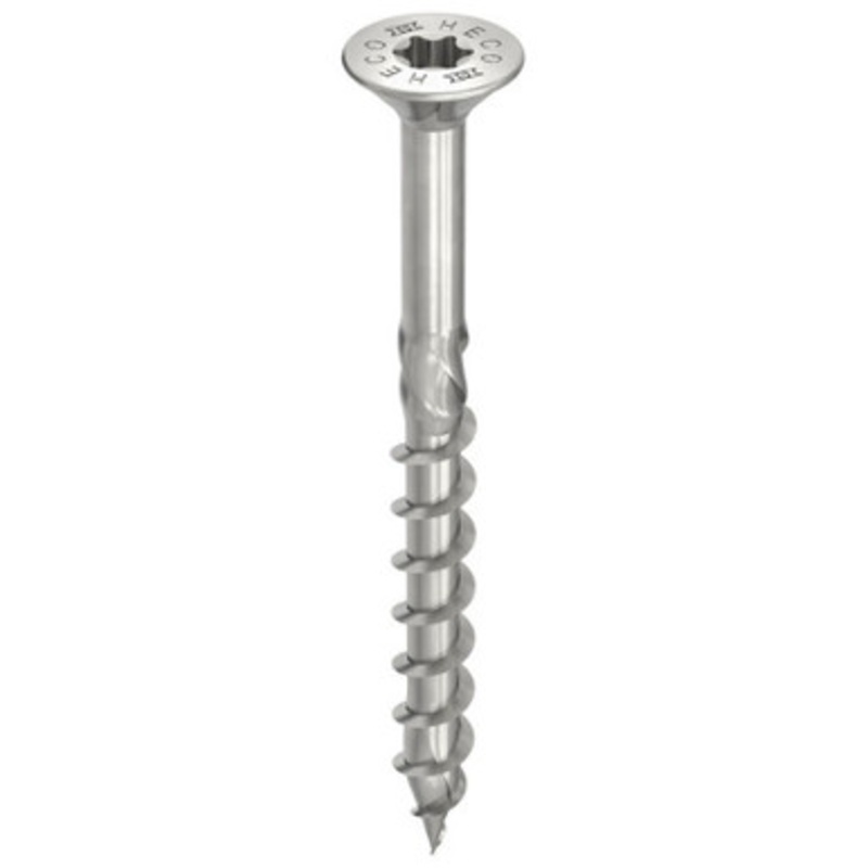 HECO Screws | 3.5mm Countersunk Head Screws HD20 with Partial Thread in A2 304 Stainless Steel