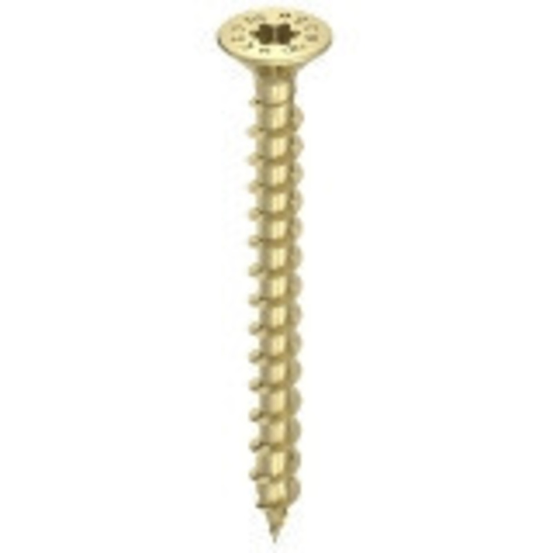 HECO Screws | 4.5mm Countersunk Head Screws HD20 with Full Thread in Yellow Zinc
