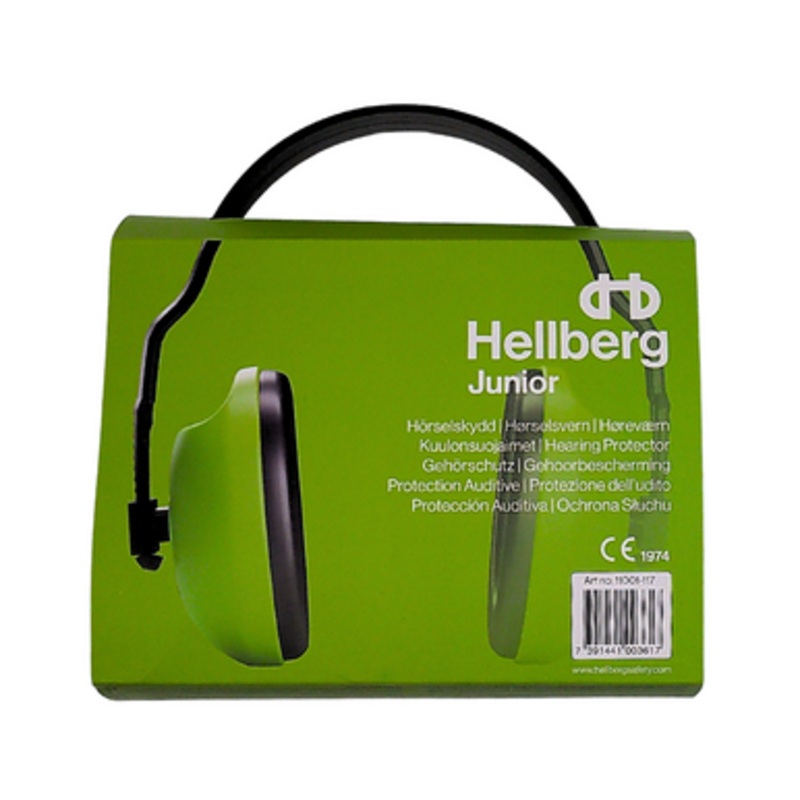 HELLBERG Hearing Protection | JUNIOR Green Hearing Protection for Class 2 Passive Earmuffs