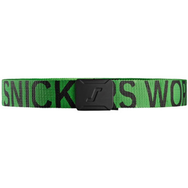 SNICKERS Accessory | 9004 Apple Green Belt with Scratch Free Buckle with Logo in Webbing