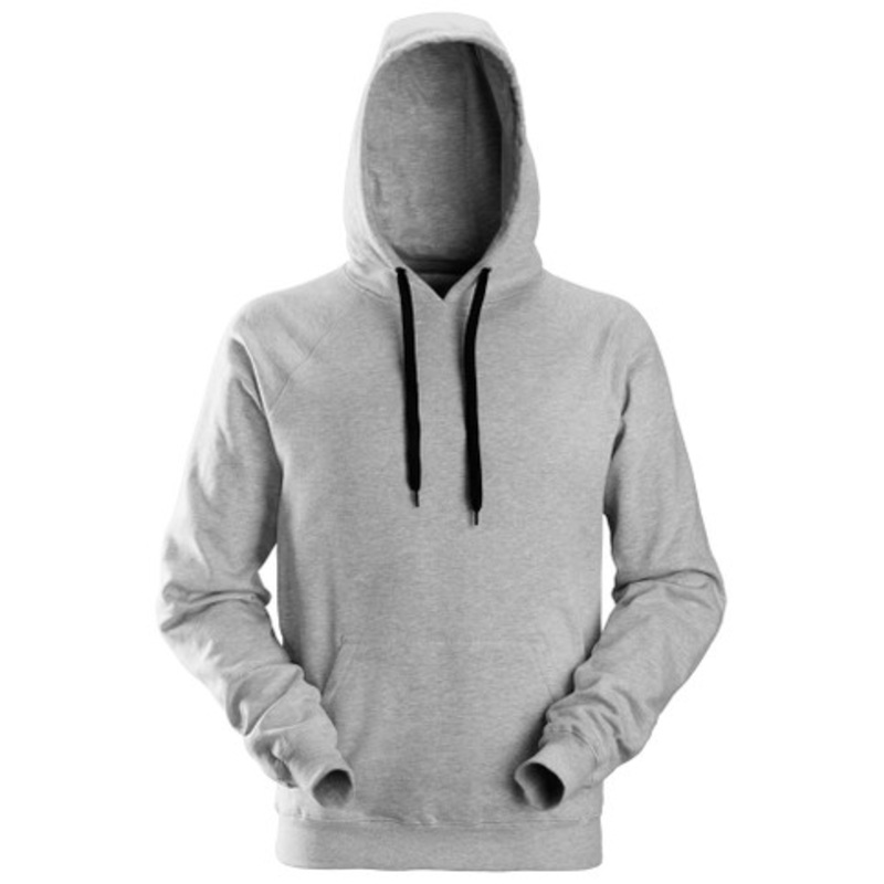 SNICKERS Hoodie | 2800 Grey Melange Hoodie with Kangaroo Pocket and in Cotton