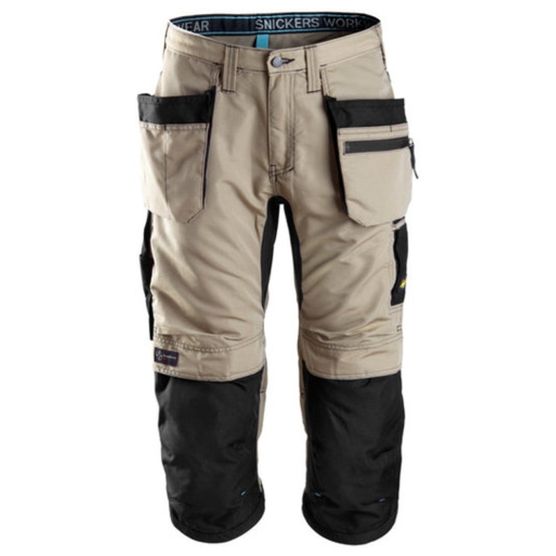 SNICKERS Shorts | 6103 LiteWork Khaki Pirate Trousers 37.5 with Holster Pockets-SALE