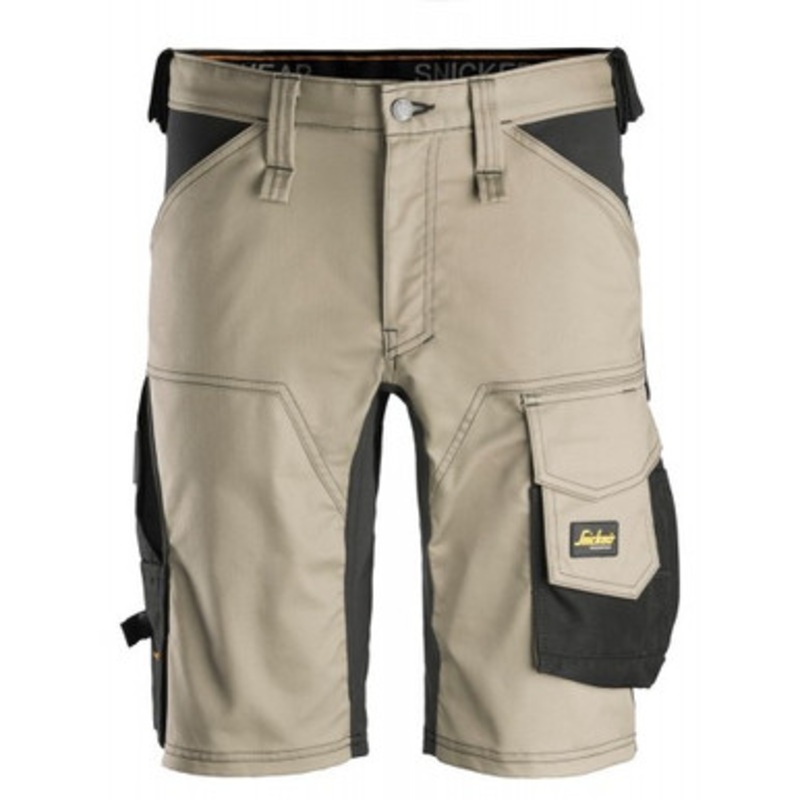 SNICKERS Shorts | 6143 Mens Allround Work Khaki Shorts with Cotton with Stretch