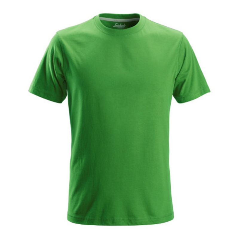 SNICKERS T-Shirt | 2502 Apple Green AllroundWork T-Shirt with Round Neck and in Cotton