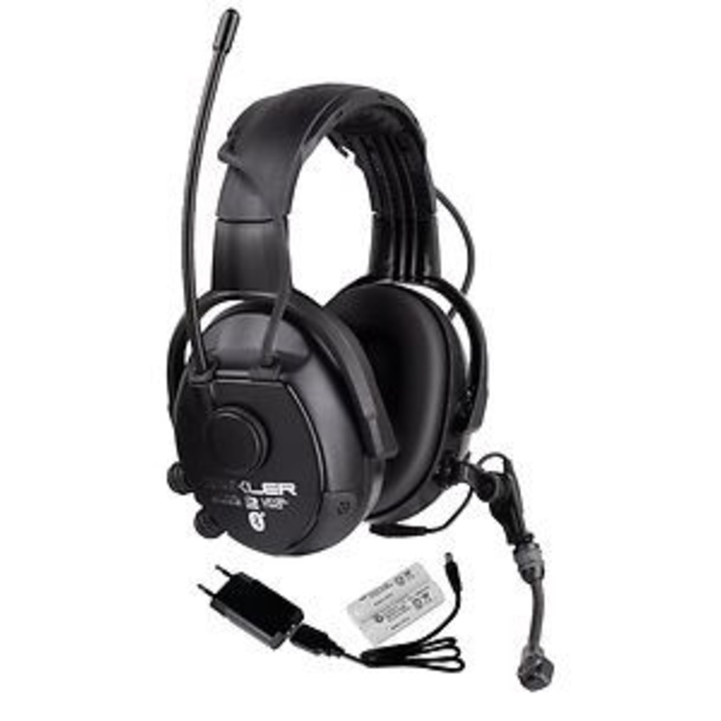ZEKLER Hearing Protection | 412 RDB PAC Bluetooth Earmuffs Hearing Protection with Boom Microphone and Acitve Monitoring