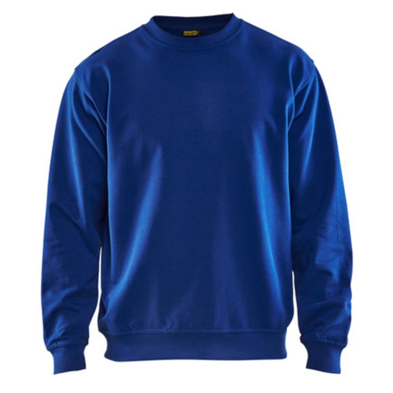 BLAKLADER Sweater | 3340 Blue Jersey Sweater in Cotton