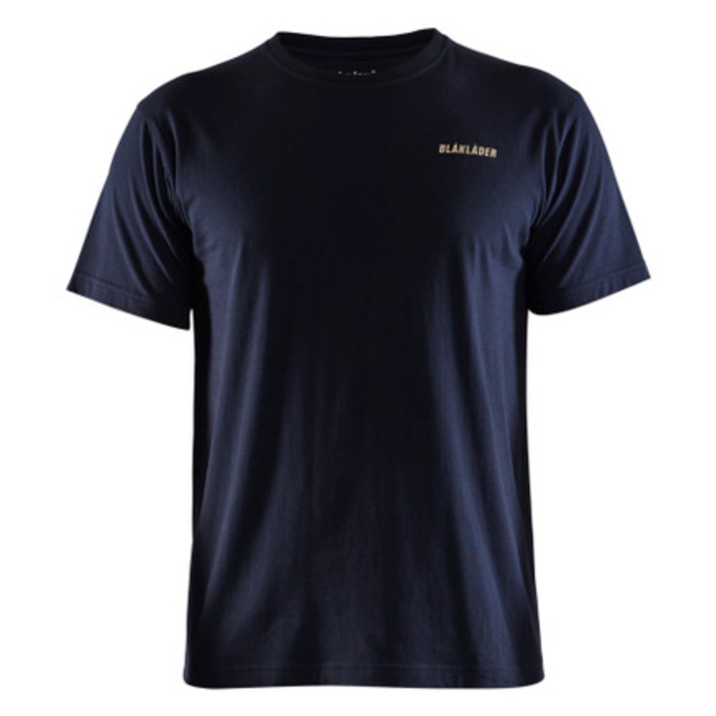 BLAKLADER T-Shirt  | 9411 Mens Dark Navy Blue LIFE IS TO SHORT T-Shirt in Cotton