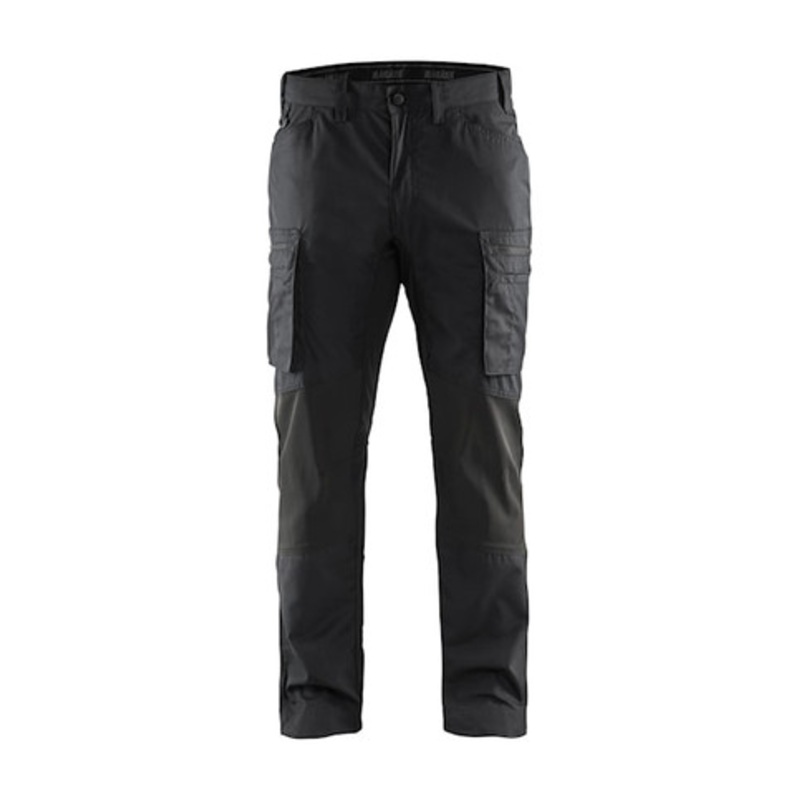 BLAKLADER Trousers | 1459 Service Stretch Black Trousers with Polyester