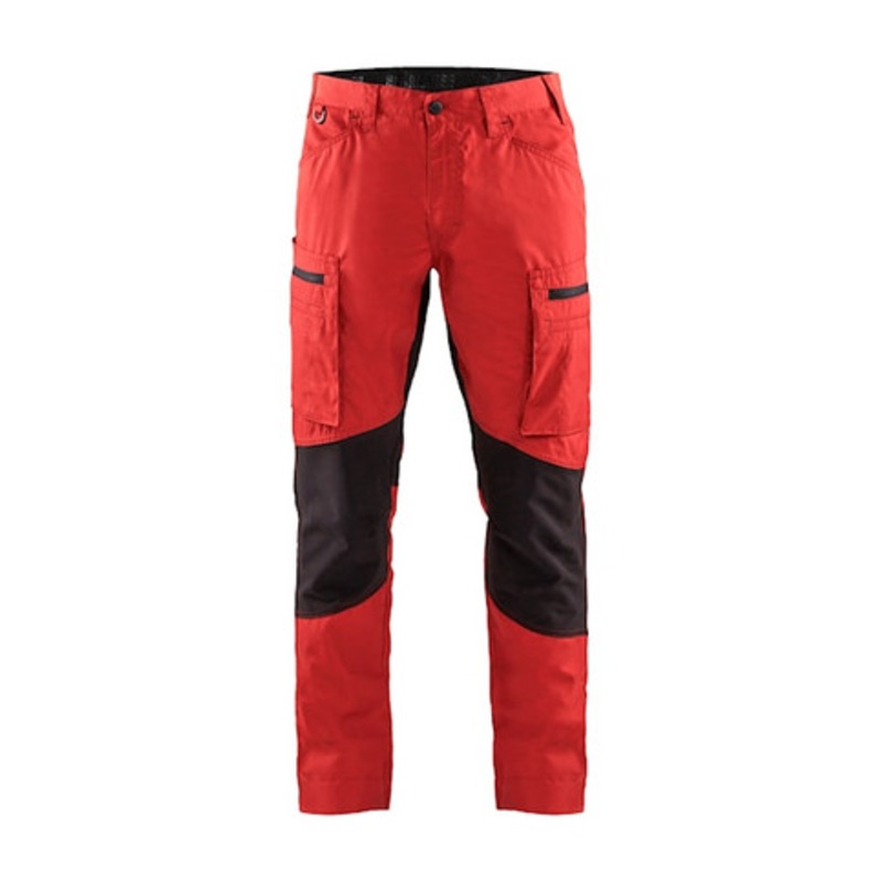BLAKLADER Trousers | 1459 Service Stretch Red Trousers with Polyester