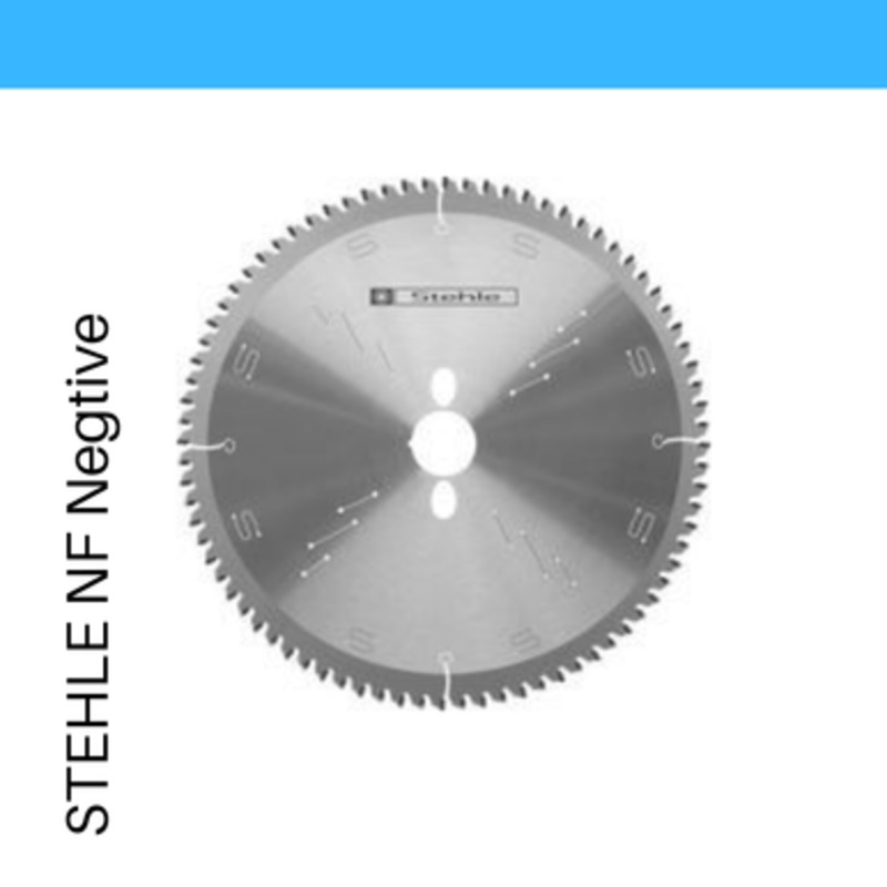 STEHLE Circular Saw Blade | NF NEGATIVE 250mm/32mm Bore Negative Hook Circular Saw Blade, for Aluminium