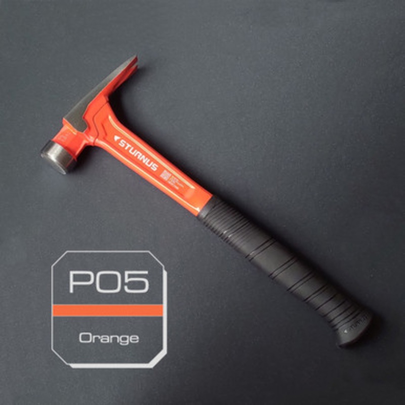 STURNUS Hammer | VELOCITY SMOOTH Face Orange Rip Claw Hammer 13oz with SHORT Handle