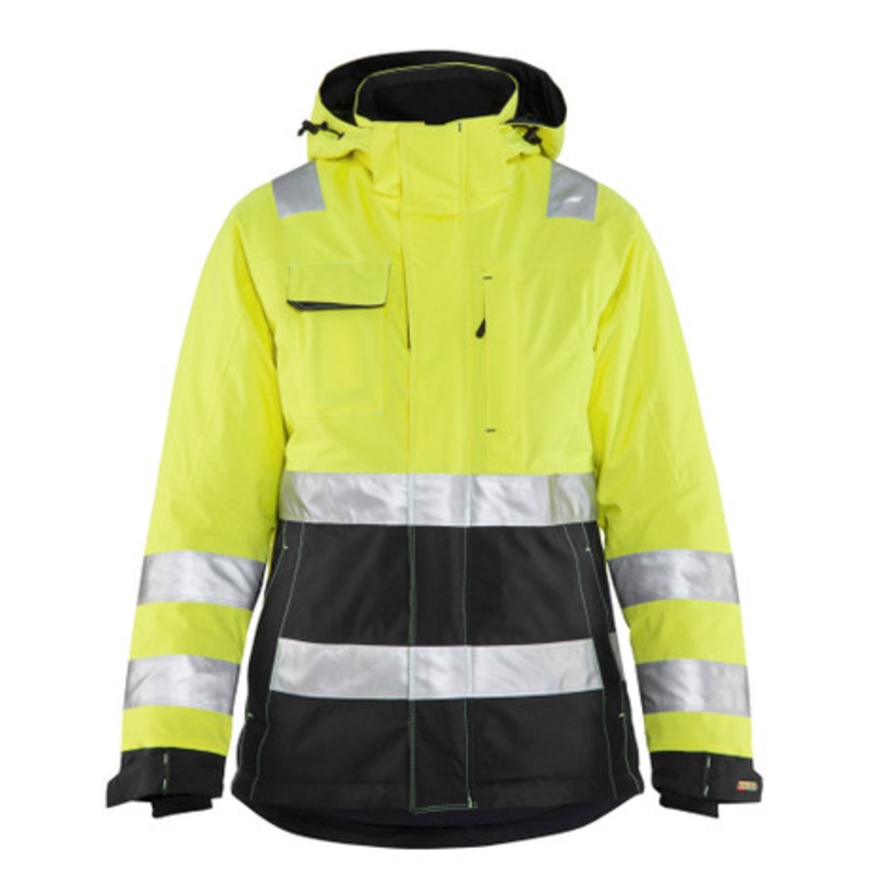 BLAKLADER Jacket | 4872 Womens High Vis Yellow /Black Jacket for Winter in Waterproof Polyester