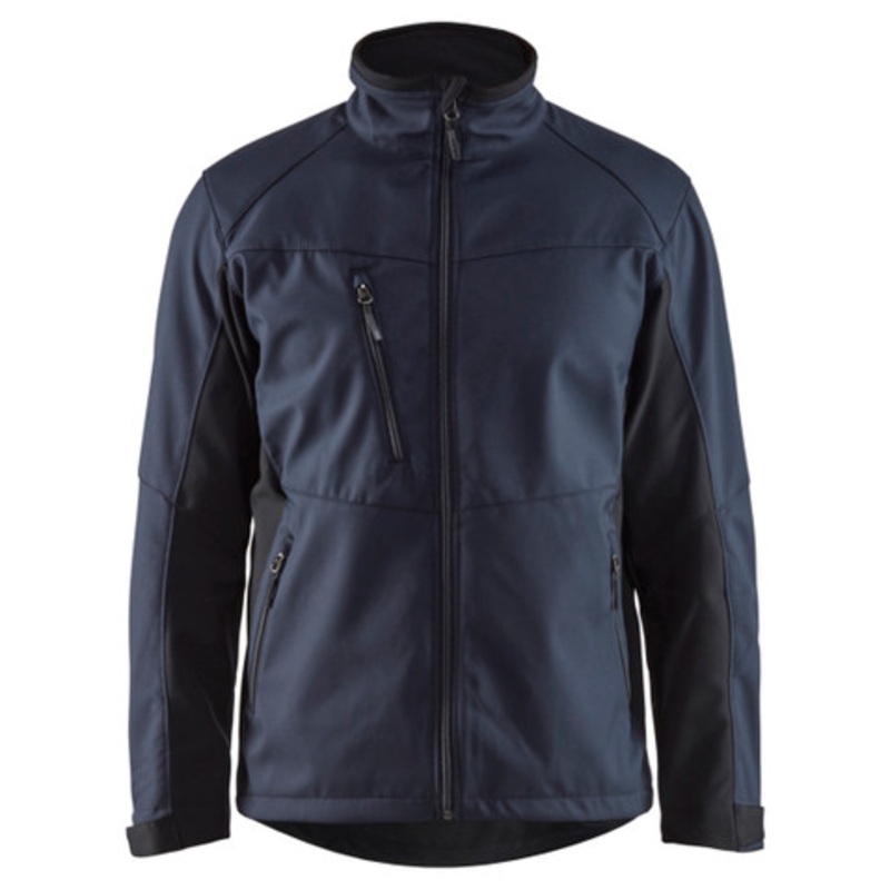 BLAKLADER Jacket | 4950 Mens Dark Navy Blue Jacket with Full Zip in Softshell