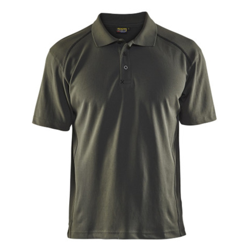 BLAKLADER Polo Shirt | 3326 Army Green Pique Polo Shirt with UV Protection