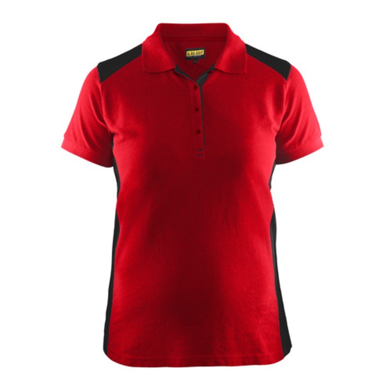 BLAKLADER Polo Shirt  | 3390 Womens Red Profile Polo Shirt with Durable Poly/Cotton Blend