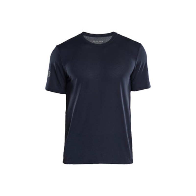 BLAKLADER Shirts | 3415 Navy Blue T-Shirt with Short Sleeves UV Protection in Polyester