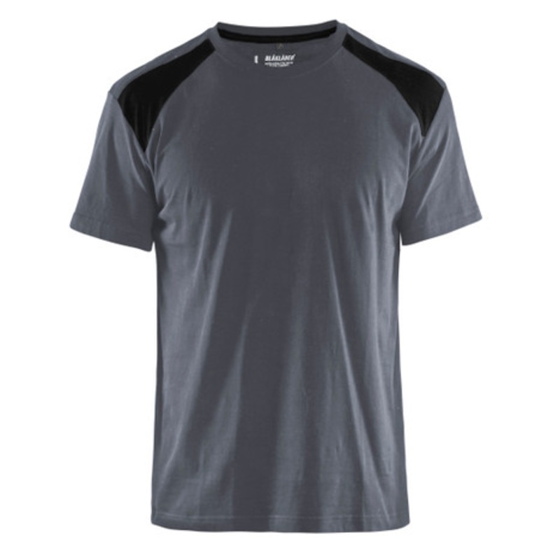 BLAKLADER T-Shirt  | 3379 Mens Grey / Black Two Tone T-Shirt with Cotton