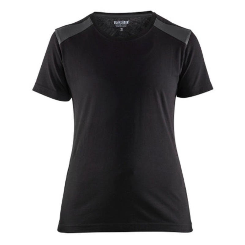 BLAKLADER T-Shirt  | 3479 Womens Black / Dark Grey Two Tone T-Shirt with Cotton