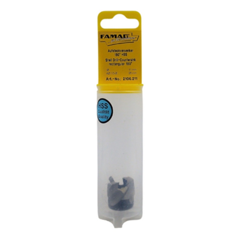 FAMAG Shell Countersinks | 2106 180 Countersink –  25mm  for 11mm Drill