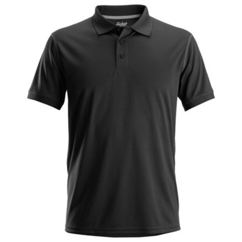 SNICKERS Polo Shirt  | 2721  Black Short Sleeve Allround Work Polo Shirt  in Polyester