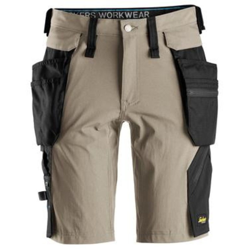 SNICKERS Shorts | 6108 Lite Work Khaki Shorts with Holster Pockets 4-Way Stretch