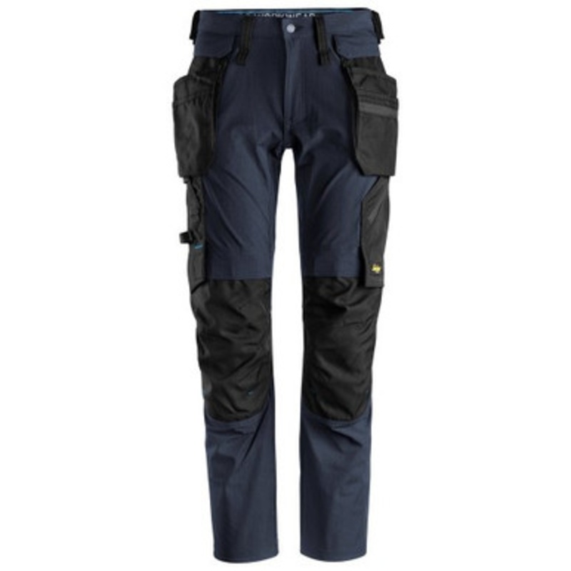 SNICKERS Trousers | 6208  Lite Work Navy Blue Trousers with Kneepad Pockets and Holster Pockets 4-Way Stretch