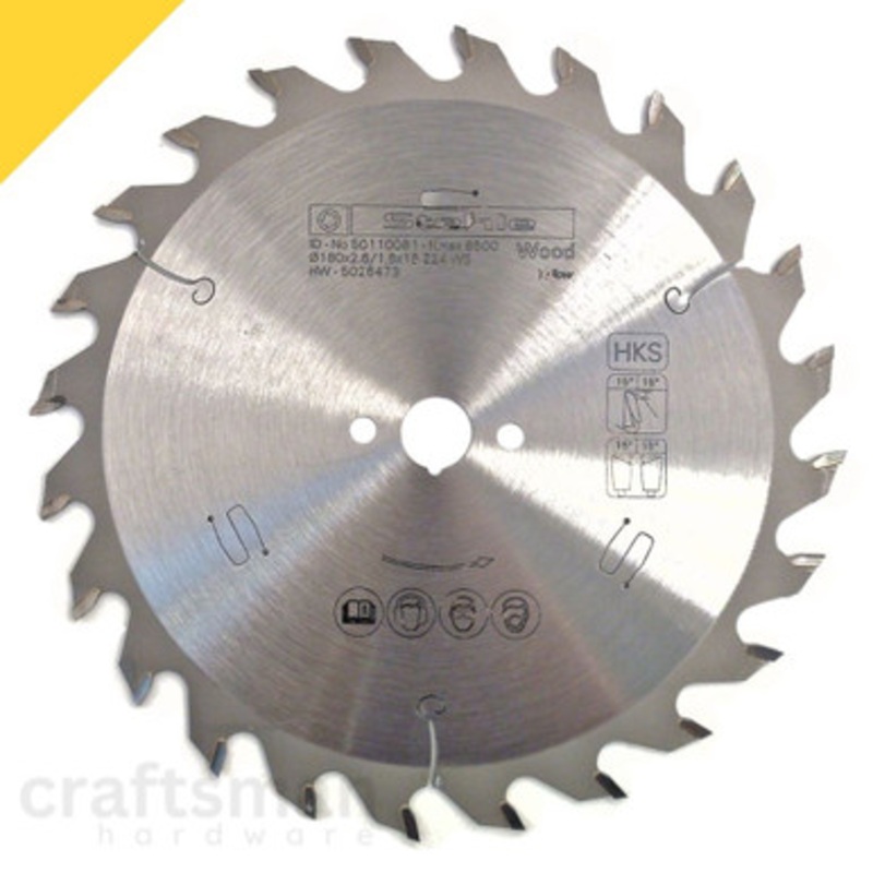 STEHLE Circular Saw Blade | HKS SOLID 180mm/16mm Bore Circular Saw Blade, for Solid Timber
