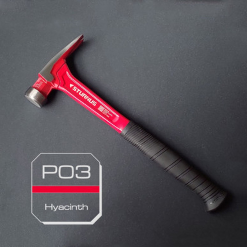 STURNUS Hammer | VELOCITY SMOOTH Face Red Rip Claw Hammer 13oz with SHORT Handle