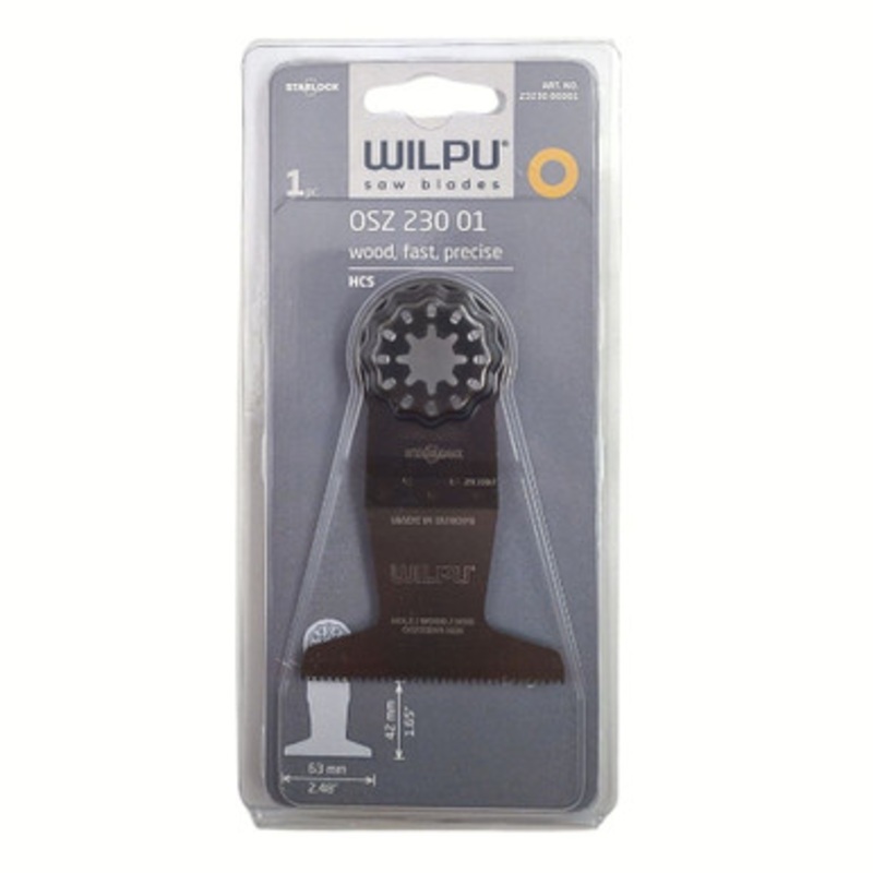 WILPU Multi Tool Blade | OSZ 230 63mm Plunge Multi Tool Blade for Solid Timber