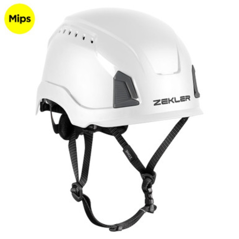ZEKLER Head Protection | ZONE Helmet White Head Protection with MIPS and Chinstrap