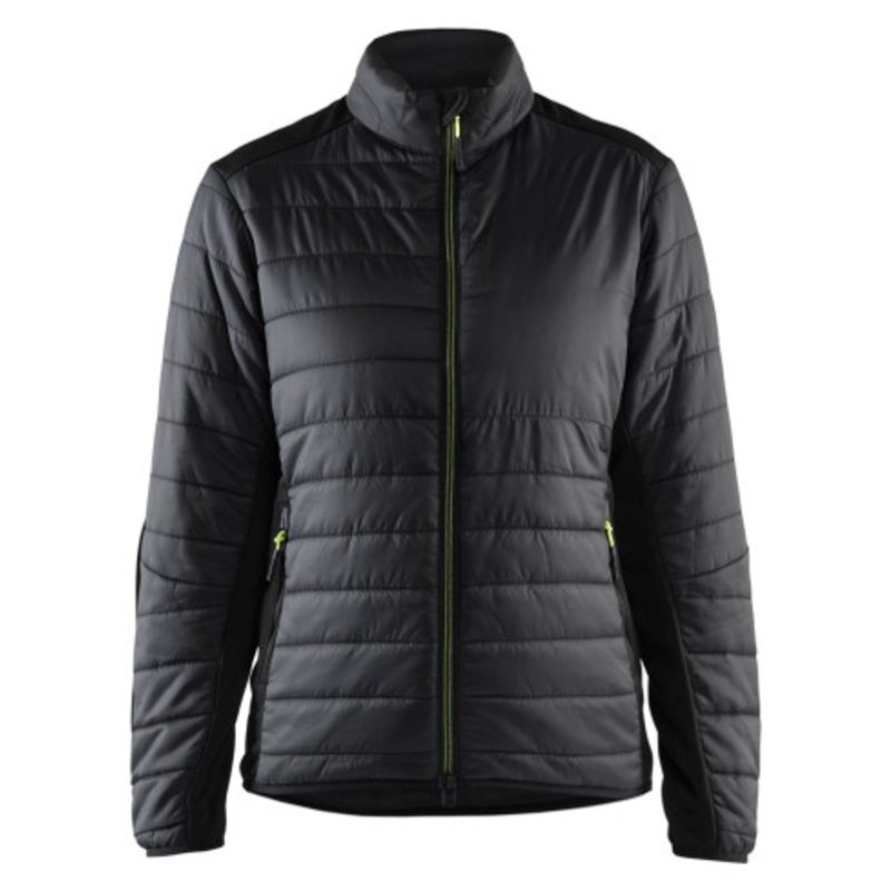 BLAKLADER Jacket | 4715 Black/Yellow Womens Winter Jacket with Warm Lining and Water Repellent in Polyester