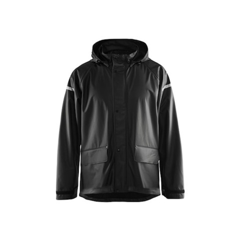 BLAKLADER Rain Jacket | 4311 Black Craftsman Rain Jacket with Polyester Waterproof
