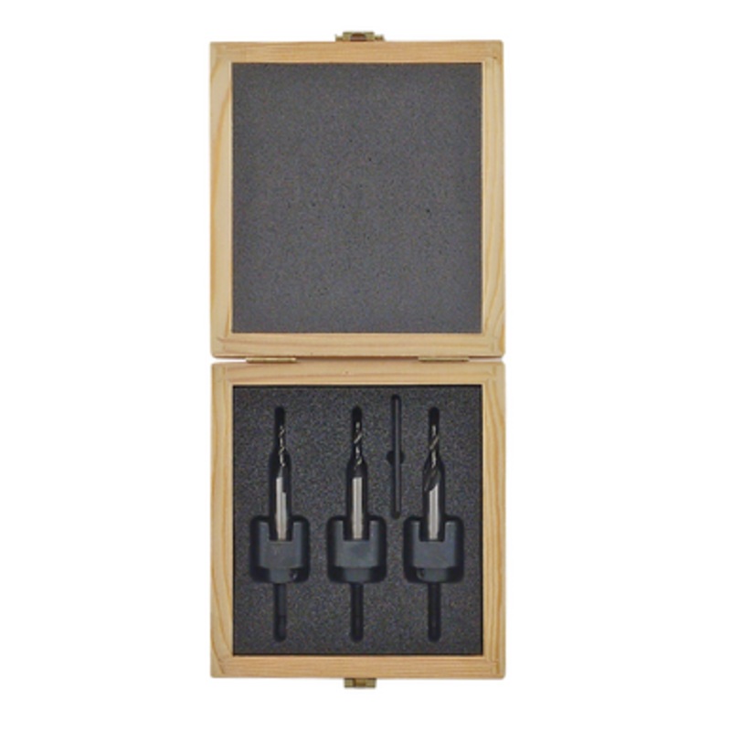 FAMAG Countersink Drill Bits | 3577 Rotating Depth Stop Set  with 4, 5, 6mm Drill