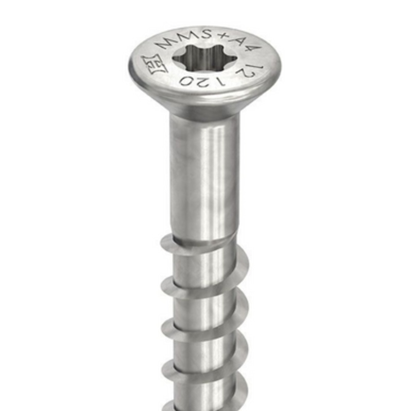 HECO Screw Anchor | 10mm T40 Countersunk Head Screw Anchor with Full Thread in A4 316 Stainless Steel
