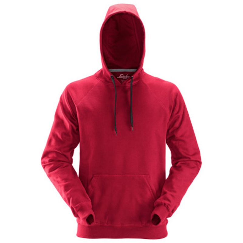 SNICKERS Hoodie | 2800 Chili Red Hoodie with Kangaroo Pocket and in Cotton
