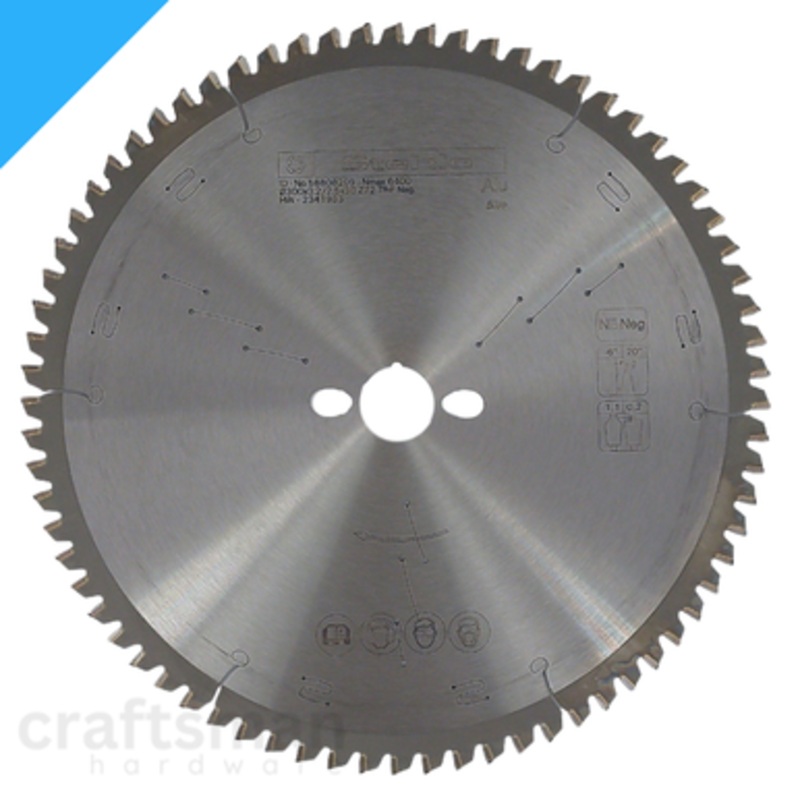 STEHLE Circular Saw Blade | NF NEGATIVE 300mm/30mm Bore Negative Hook Circular Saw Blade, for Aluminium