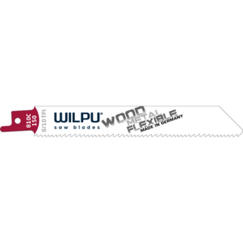 WILPU Reciprocating Saw Blade | 810C Flexible Reciprocating Saw Blade for Construction