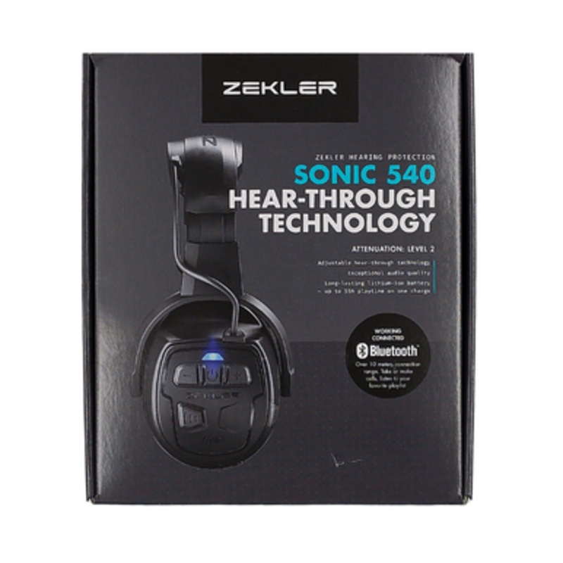 ZEKLER Hearing Protection | SONIC 540 Bluetooth Earmuffs Hearing Protection with Active Monitoring