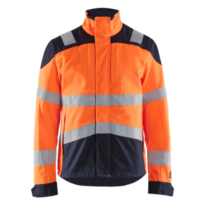 BLAKLADER Jacket | 4089 High Vis Orange Multinorm Jacket with Flame Resistant and Anti-Static in Inherent Modacrylic