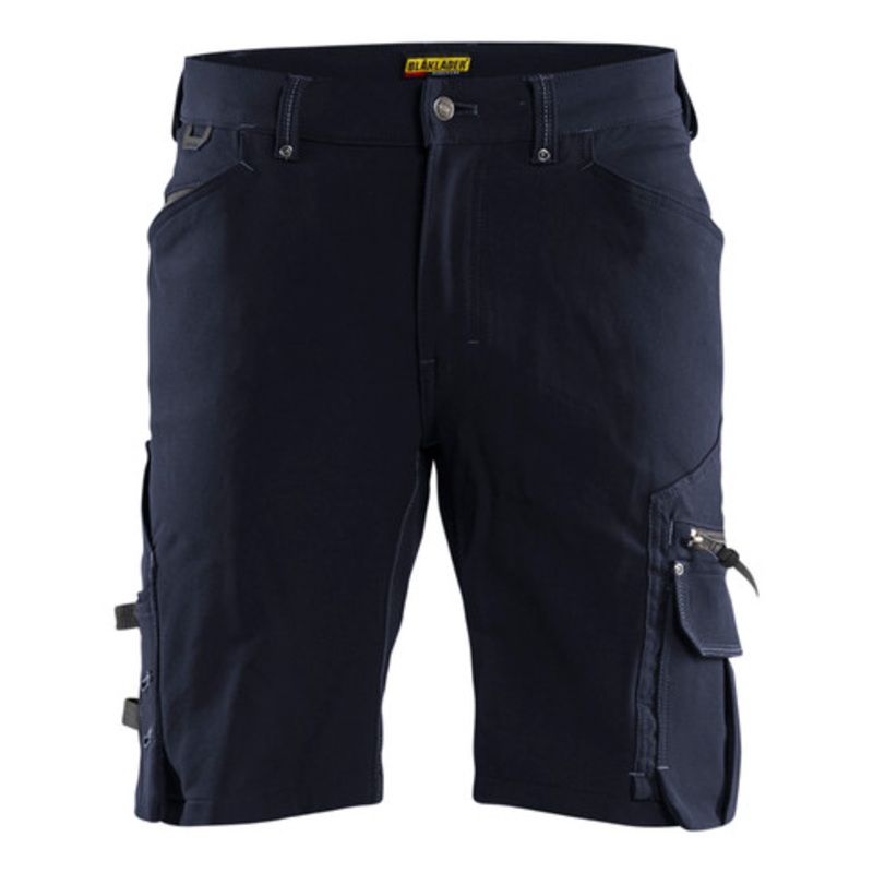 BLAKLADER Shorts | 1987 Mens Craftsman Dark Navy Blue Shorts with 4-Way Stretch