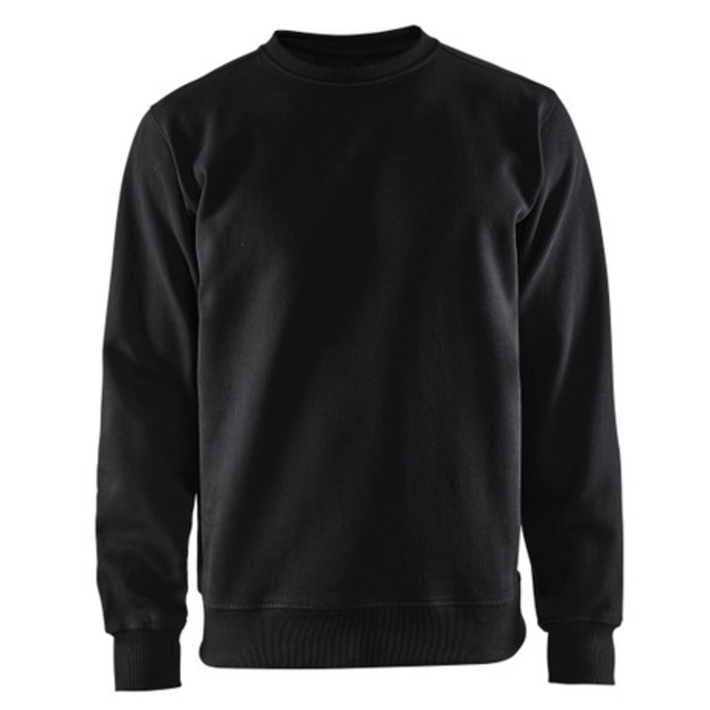 BLAKLADER Sweater | 3364 Black Jersey Sweater in Durable Poly/Cotton Blend